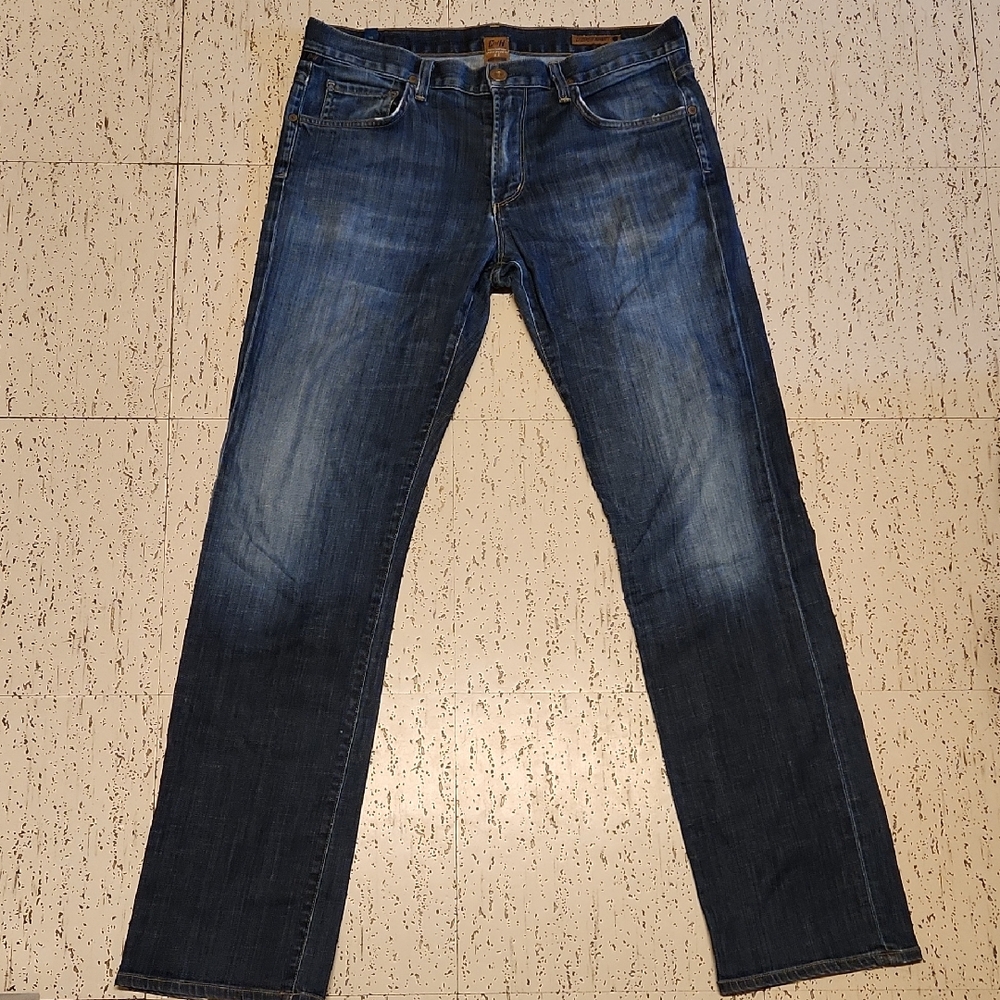 Citizens Of Humanity Dark Blue Sid Straight Leg Baggy Fit Denim Jeans